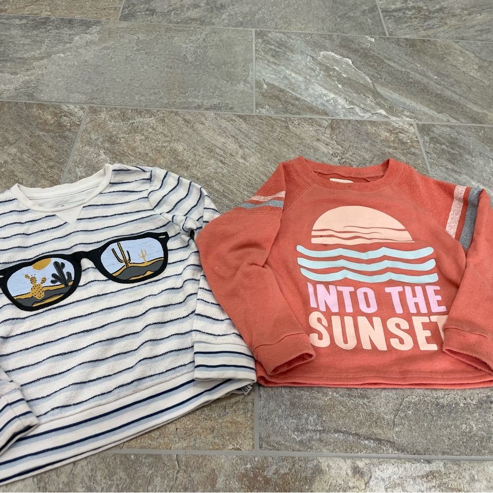 Sweatshirt Bundle Girls size 5 Sovereign Code and Billabong